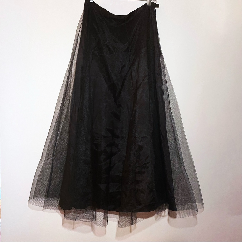 Black Tulle Maxi Skirt